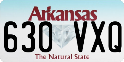 AR license plate 630VXQ