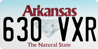 AR license plate 630VXR