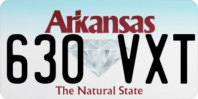 AR license plate 630VXT
