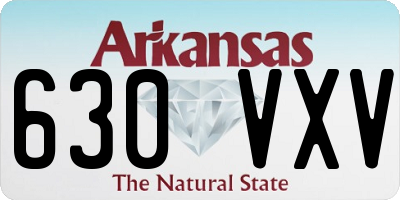AR license plate 630VXV