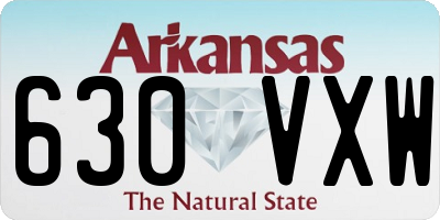 AR license plate 630VXW