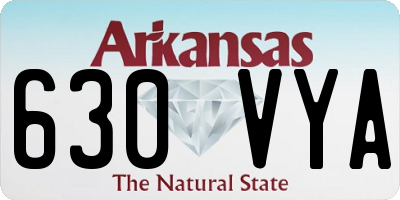 AR license plate 630VYA