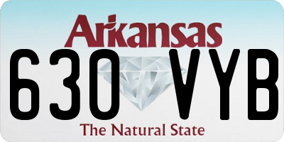 AR license plate 630VYB