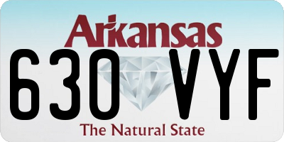 AR license plate 630VYF