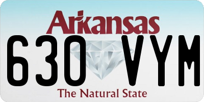 AR license plate 630VYM