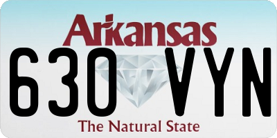 AR license plate 630VYN