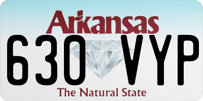 AR license plate 630VYP