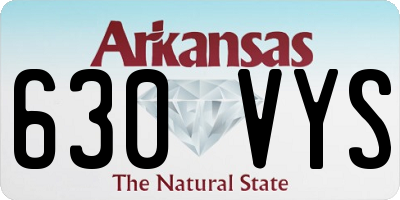 AR license plate 630VYS