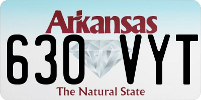 AR license plate 630VYT