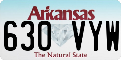AR license plate 630VYW