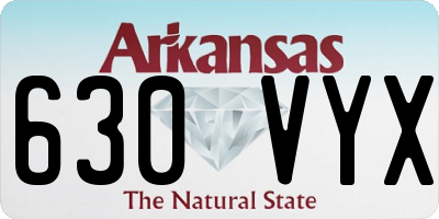AR license plate 630VYX