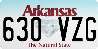 AR license plate 630VZG