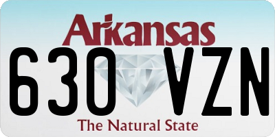 AR license plate 630VZN