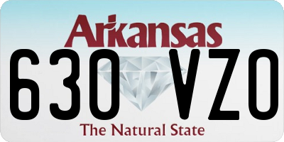AR license plate 630VZO