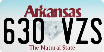 AR license plate 630VZS