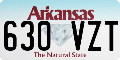 AR license plate 630VZT