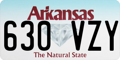 AR license plate 630VZY