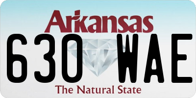 AR license plate 630WAE