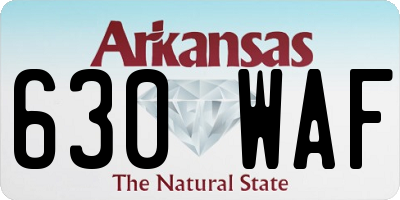 AR license plate 630WAF