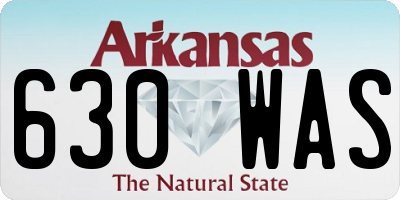 AR license plate 630WAS