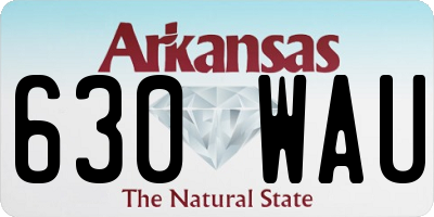 AR license plate 630WAU