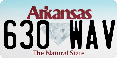 AR license plate 630WAV
