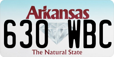 AR license plate 630WBC