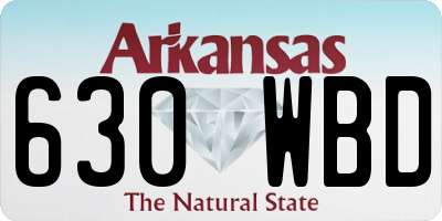 AR license plate 630WBD