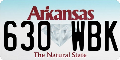 AR license plate 630WBK
