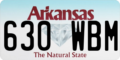 AR license plate 630WBM