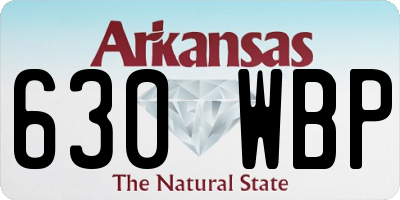 AR license plate 630WBP