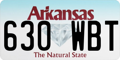 AR license plate 630WBT