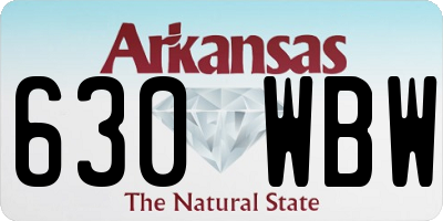 AR license plate 630WBW