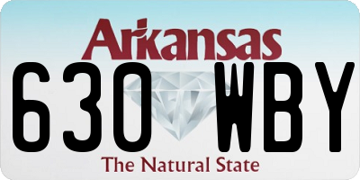 AR license plate 630WBY