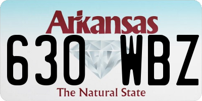 AR license plate 630WBZ