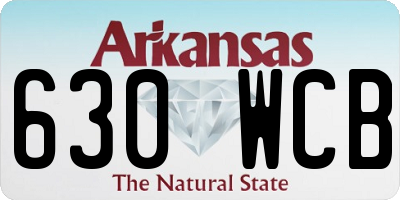 AR license plate 630WCB