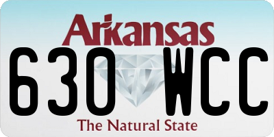 AR license plate 630WCC