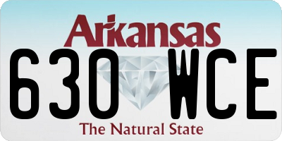 AR license plate 630WCE