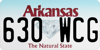 AR license plate 630WCG