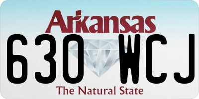 AR license plate 630WCJ