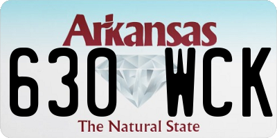 AR license plate 630WCK