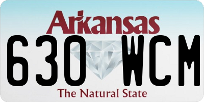 AR license plate 630WCM