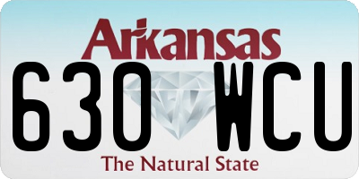 AR license plate 630WCU