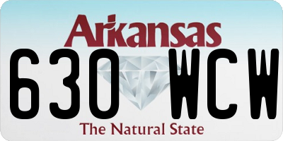 AR license plate 630WCW