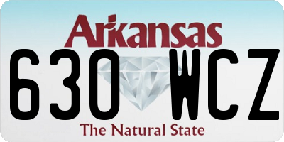 AR license plate 630WCZ