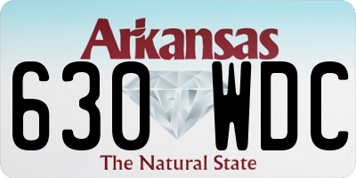 AR license plate 630WDC