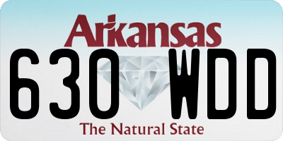 AR license plate 630WDD
