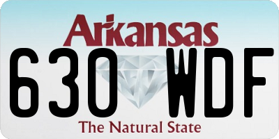 AR license plate 630WDF