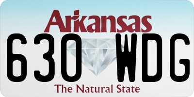AR license plate 630WDG