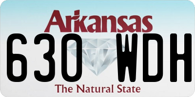 AR license plate 630WDH